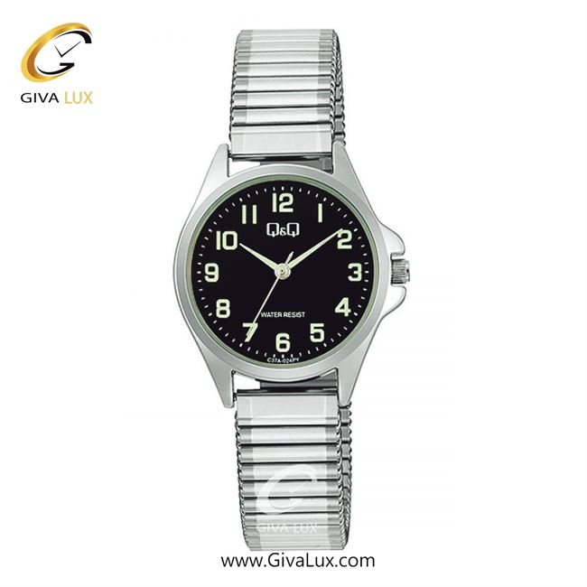 ساعت مچی اورجینال زنانه کیو اند کیو Q&Q نقره ای | نقره ای| مشکی| کد رفرنس C37A-024PY