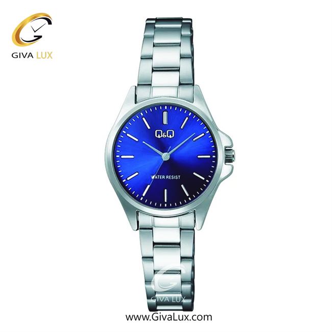 ساعت مچی اورجینال زنانه کیو اند کیو Q&Q نقره ای | نقره ای| آبی| کد رفرنس C37A-004PY