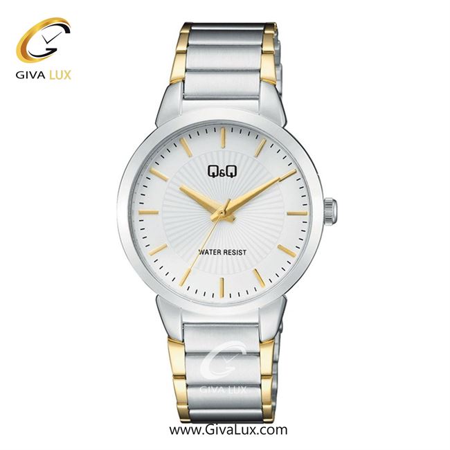 ساعت مچی اورجینال مردانه کیو اند کیو Q&Q نقره ای | طلایی-نقره ای| سفید| کد رفرنس C38A-002PY