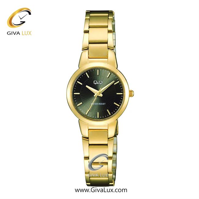 ساعت مچی اورجینال زنانه کیو اند کیو Q&Q  طلایی | طلایی| مشکی| کد رفرنس C39A-004PY