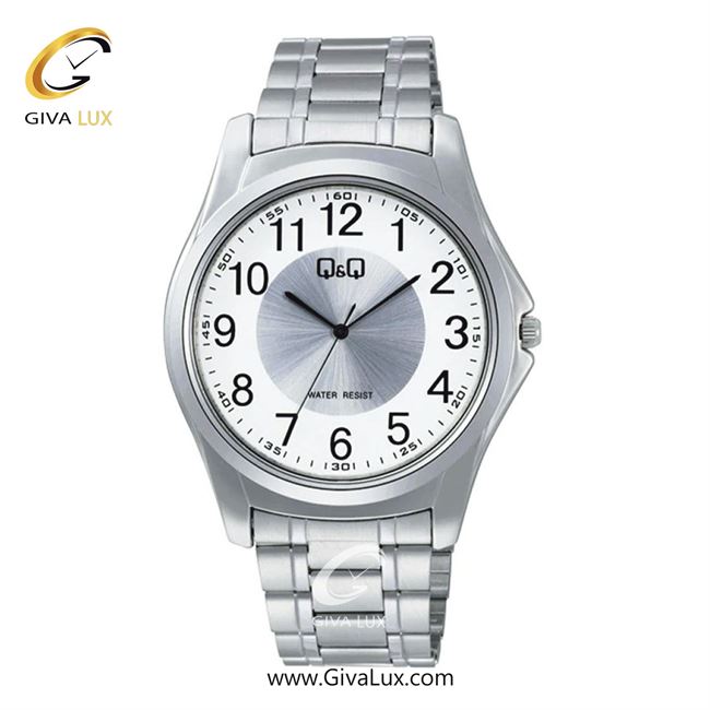 ساعت مچی اورجینال مردانه کیو اند کیو Q&Q نقره ای | نقره ای| نقره ای-سفید| کد رفرنس C41A-002PY