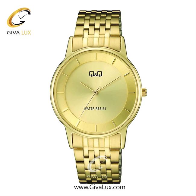 ساعت مچی اورجینال مردانه کیو اند کیو Q&Q طلایی | طلایی| طلایی| کد رفرنس C62A-003PY
