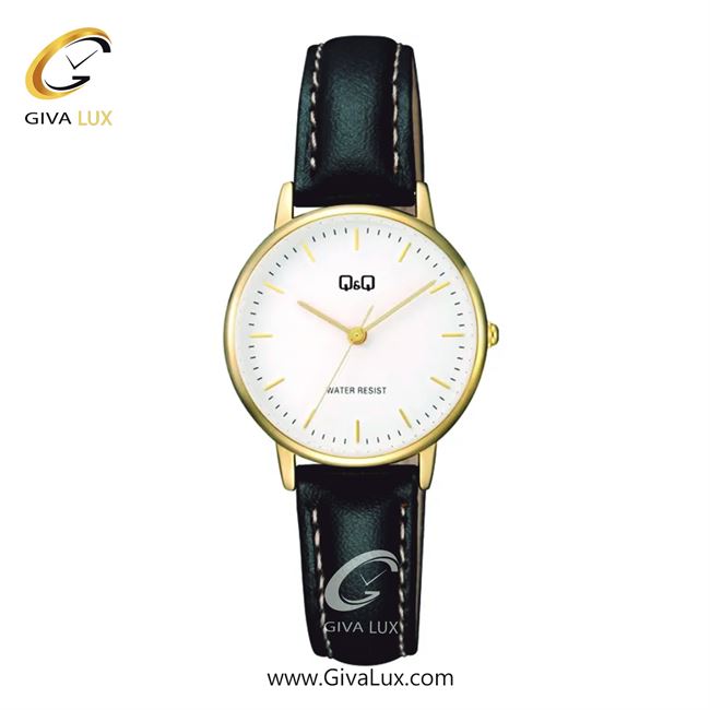 ساعت مچی اورجینال زنانه کیو اند کیو Q&Q  طلایی | مشکی| سفید| کد رفرنس C65A-002PY