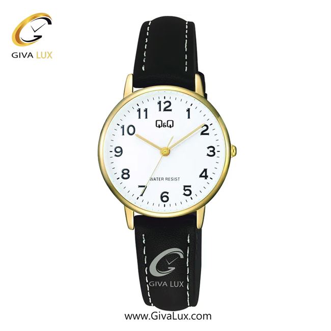 ساعت مچی اورجینال زنانه کیو اند کیو Q&Q طلایی | مشکی| سفید| کد رفرنس C65A-003PY