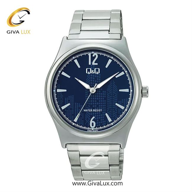 ساعت مچی اورجینال مردانه کیو اند کیو Q&Q نقره ای | نقره ای| سرمه ای| کد رفرنس C68A-003PY