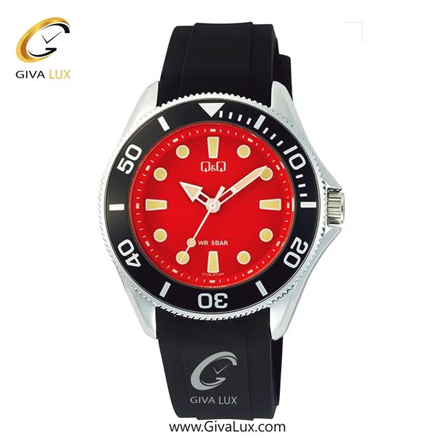 ساعت مچی اورجینال مردانه کیو اند کیو Q&Q نقره ای-مشکی | مشکی| قرمز| کد رفرنس C72A-011PY