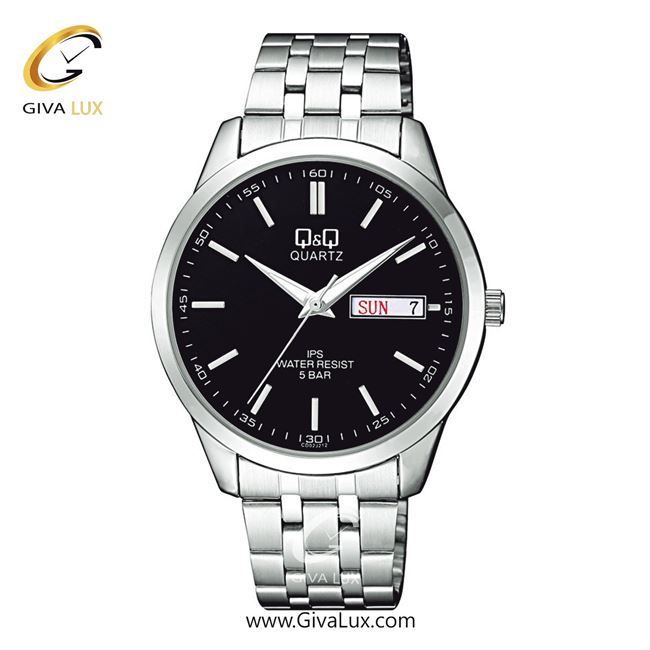 ساعت مچی اورجینال مردانه کیو اند کیو Q&Q نقره ای | نقره ای| مشکی| کد رفرنس CD02J212Y