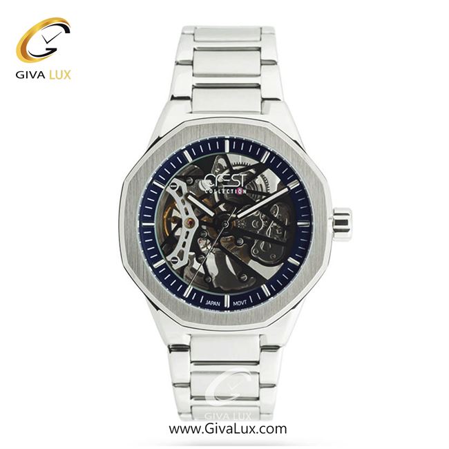 ساعت مچی اورجینال مردانه کرست نقره ای | نقره ای| نقره ای| کد رفرنس Crest 6331-2