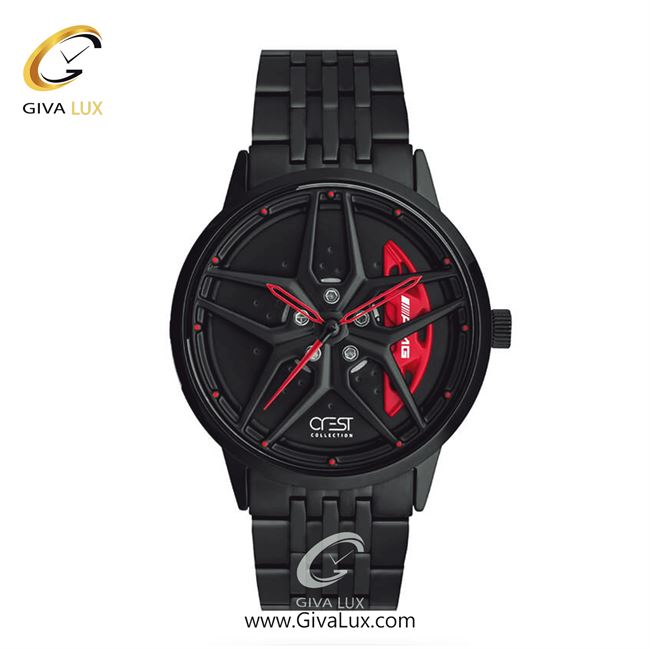 ساعت مچی اورجینال مردانه کرست مشکی | مشکی| مشکی| کد رفرنس Crest 9017-1