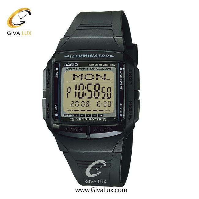 ساعت مچی اورجینال مردانه کاسیو Casio دو زمانه مشکی | مشکی| مشکی| کد رفرنس DB-36-1AVDF