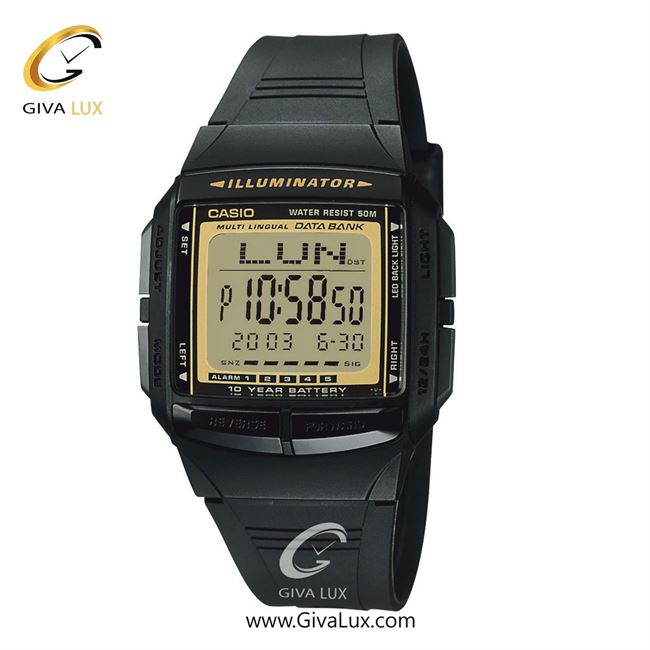 ساعت مچی اورجینال مردانه کاسیو Casio دو زمانه مشکی | مشکی| مشکی| کد رفرنس DB-36-9AVDF