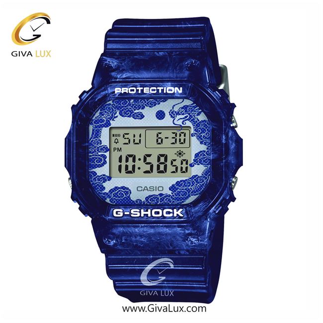 ساعت مچی اورجینال مردانه کاسیو Casio آبی کاربنی | آبی کاربنی| آبی کاربنی| کد رفرنس جی شاک G-Shock DW-5600BWP-2DR