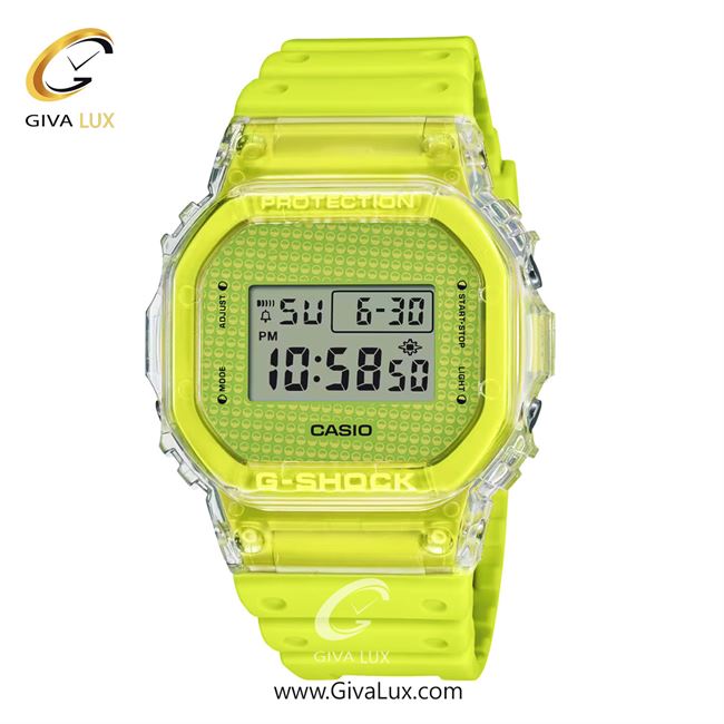 ساعت مچی اورجینال مردانه کاسیو Casio شفاف | فسفری| فسفری| کد رفرنس جی شاک G-Shock DW-5600GL-9DR