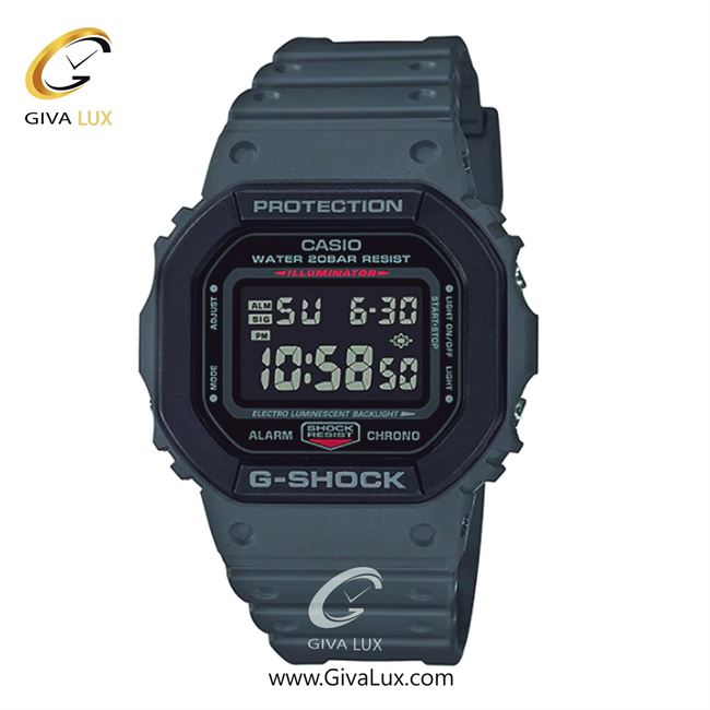 ساعت مچی اورجینال مردانه کاسیو Casio مشکی-طوسی | طوسی| مشکی| کد رفرنس جی شاک G-Shock DW-5610SU-8DR