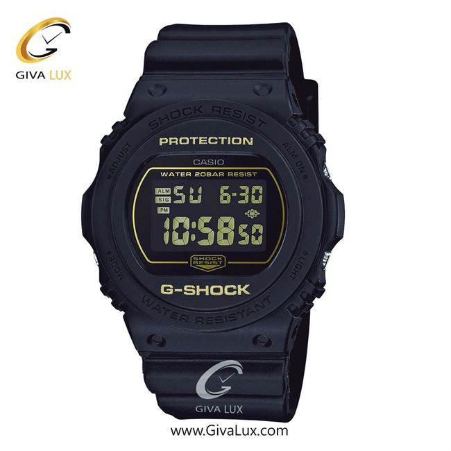 ساعت مچی اورجینال مردانه کاسیو Casio مشکی | مشکی| مشکی| کد رفرنس جی شاک G-Shock DW-5700BBM-1DR