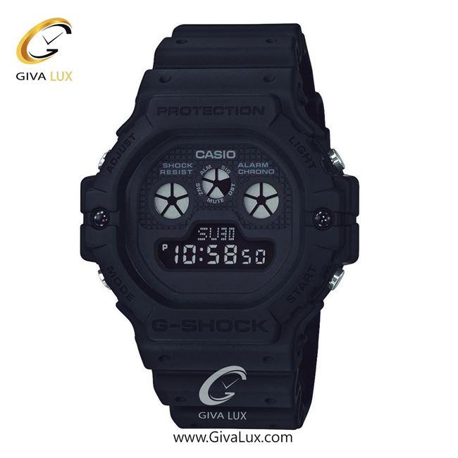 ساعت مچی اورجینال مردانه کاسیو Casio مشکی | مشکی| مشکی| کد رفرنس جی شاک G-Shock DW-5900BB-1DR