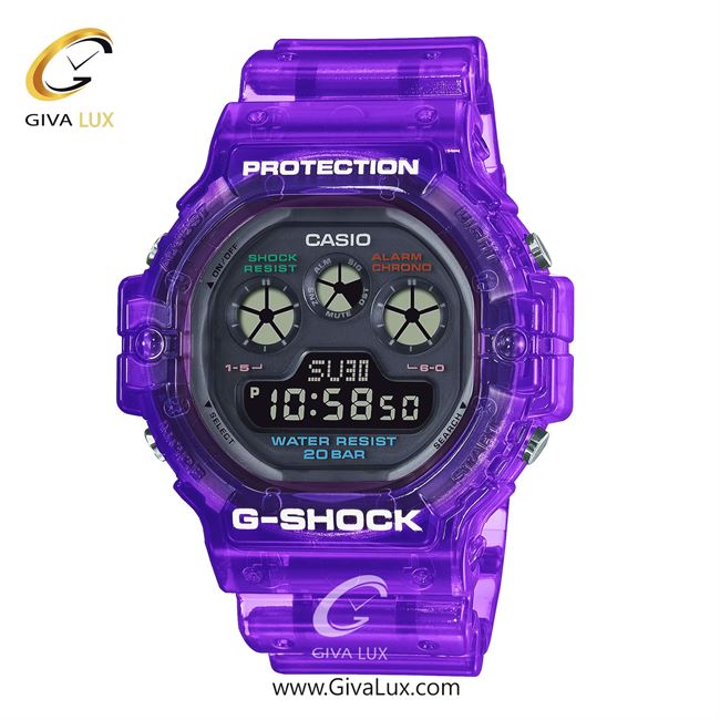 ساعت مچی اورجینال مردانه کاسیو Casio بنفش | بنفش| طوسی| کد رفرنس جی شاک G-Shock DW-5900JT-6DR