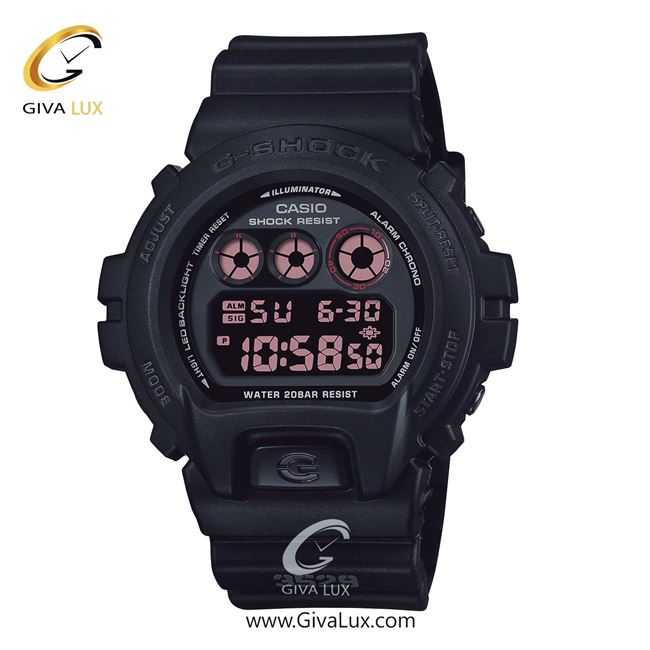 ساعت مچی اورجینال مردانه کاسیو Casio مشکی | مشکی| مشکی| کد رفرنس جی شاک G-Shock DW-6900UMS-1D