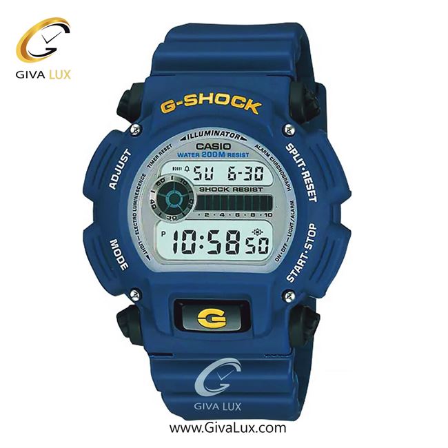 ساعت مچی اورجینال مردانه کاسیو Casio آبی | آبی| آبی| کد رفرنس جی شاک G-Shock DW-9052-2V