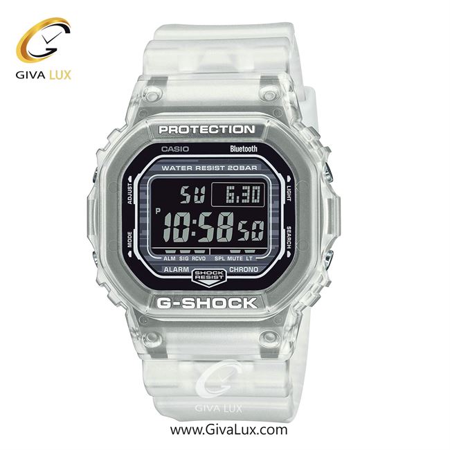 ساعت مچی اورجینال مردانه کاسیو Casio طوسی | سفید| مشکی| کد رفرنس جی شاک G-Shock DW-B5600G-7DR
