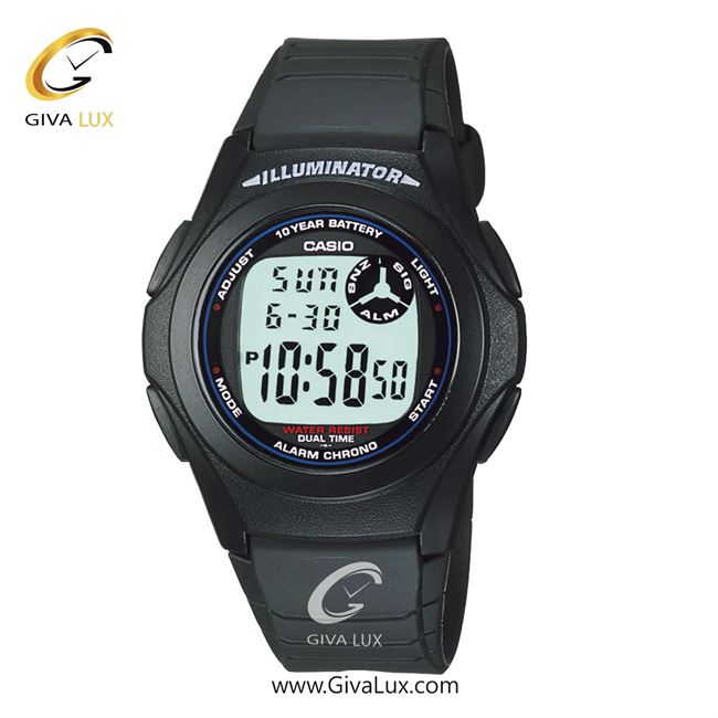 ساعت مچی اورجینال مردانه کاسیو Casio مشکی | مشکی| مشکی| کد رفرنس F-200W-1ADF