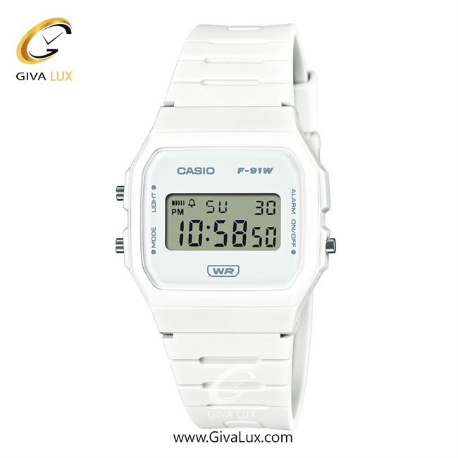 ساعت مچی اورجینال اسپرت-یونیسکس کاسیو Casio سفید | سفید| سفید| کد رفرنس F-91WB-7ADF