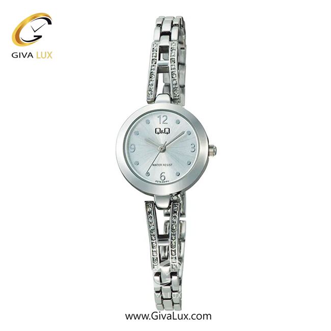 ساعت مچی اورجینال زنانه کیو اند کیو Q&Q نقره ای | نقره ای| نقره ای| کد رفرنس F07A-001PY