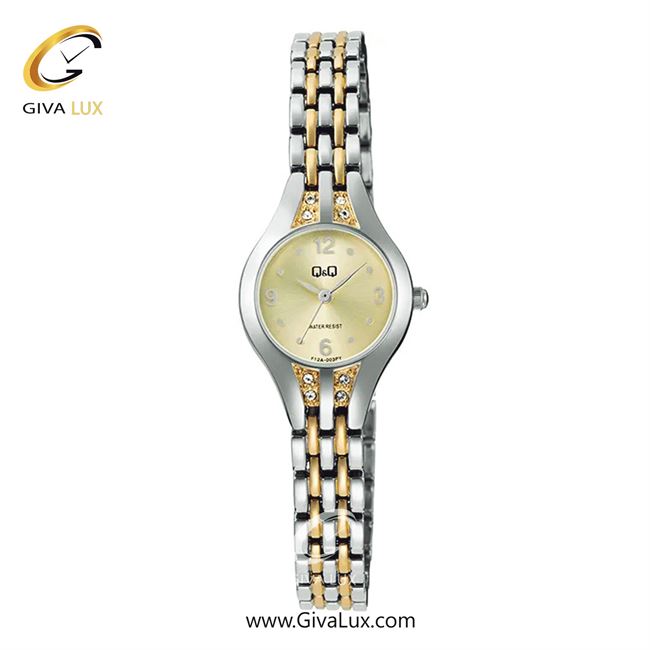 ساعت مچی اورجینال زنانه کیو اند کیو Q&Q نقره ای | نقره ای-طلایی| طلایی| کد رفرنس F12A-003PY