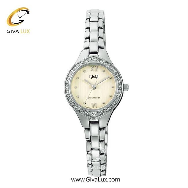 ساعت مچی اورجینال زنانه کیو اند کیو Q&Q نقره ای | نقره ای| طلایی| کد رفرنس F14A-004PY