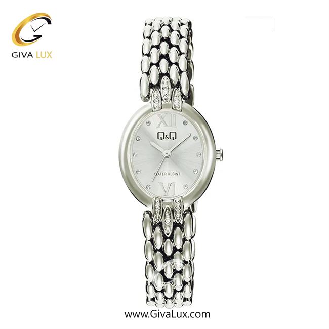 ساعت مچی اورجینال زنانه کیو اند کیو Q&Q نقره ای | نقره ای| نقره ای| کد رفرنس F16A-001PY