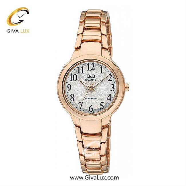 ساعت مچی اورجینال زنانه کیو اند کیو Q&Q رزگلد | رزگلد| سفید| کد رفرنس F499J004Y