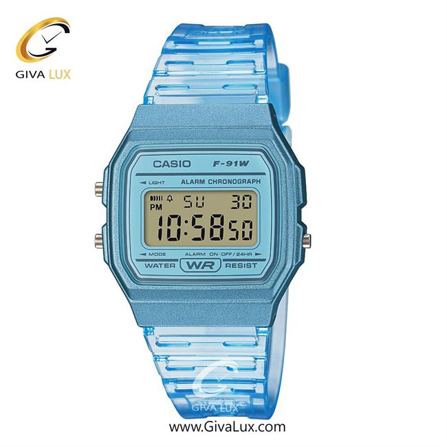 ساعت مچی اورجینال زنانه کاسیو Casio آبی | آبی| آبی| کد رفرنس F-91WS-2DF