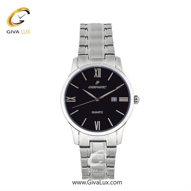 ساعت مچی اورجینال زنانه گرناویک نقره ای | نقره ای| مشکی| کد رفرنس G210