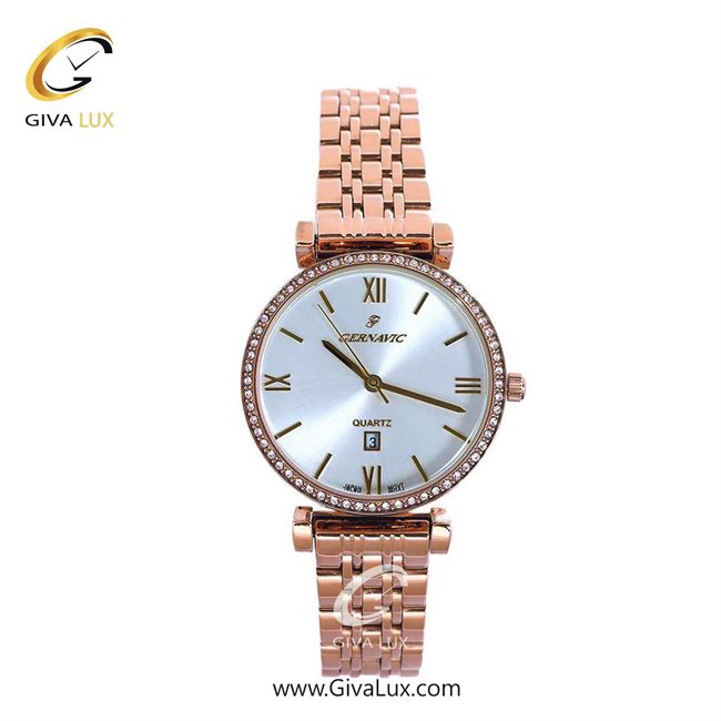 ساعت مچی اورجینال زنانه گرناویک رزگلد | رزگلد| سفید صدفی| کد رفرنس G219