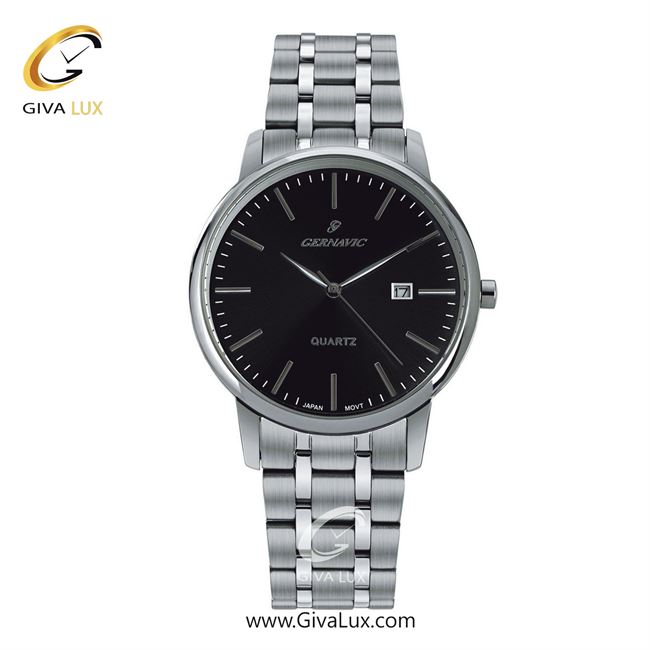 ساعت مچی اورجینال مردانه گرناویک نقره ای | نقره ای| مشکی| کد رفرنس G223