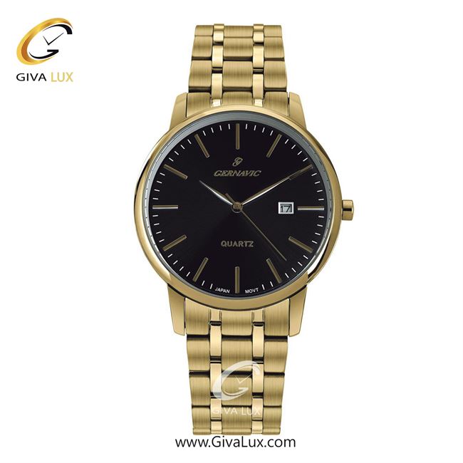 ساعت مچی اورجینال مردانه گرناویک طلایی | طلایی| مشکی| کد رفرنس G223