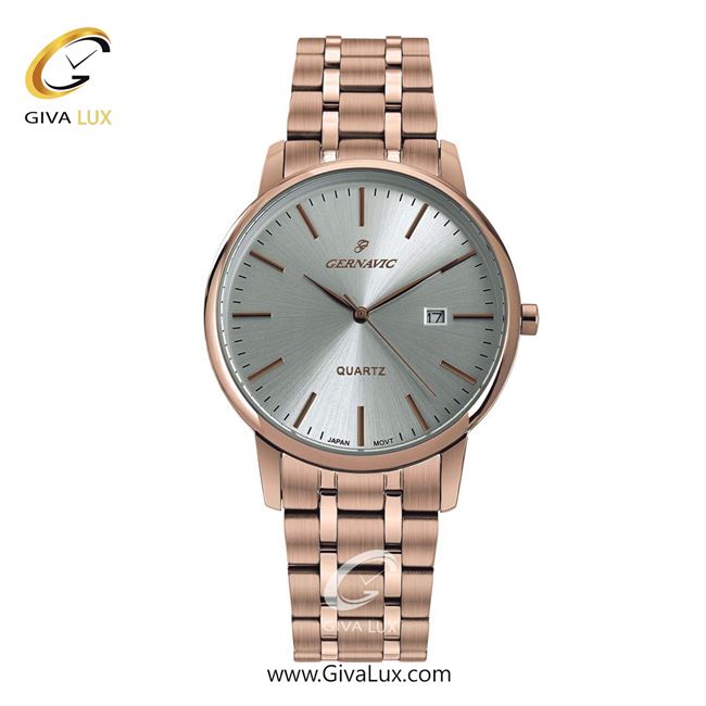ساعت مچی اورجینال مردانه گرناویک رزگلد | رزگلد| نقره ای| کد رفرنس G223