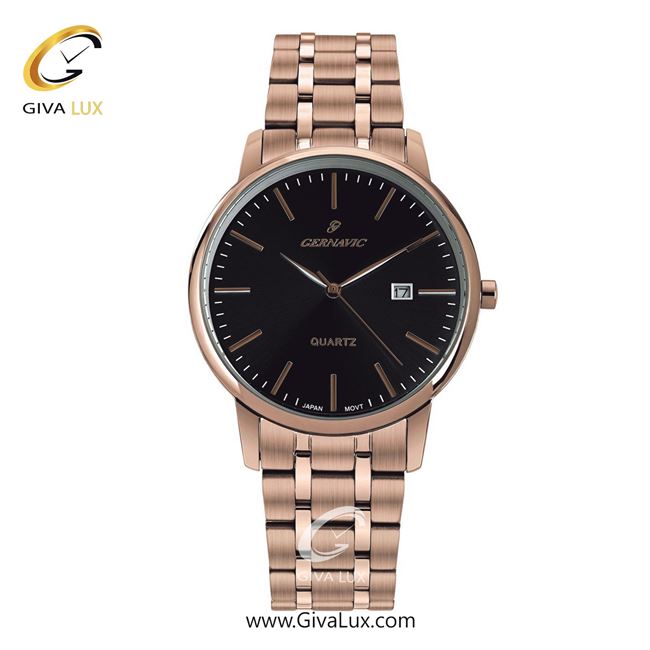 ساعت مچی اورجینال مردانه گرناویک رزگلد | رزگلد| مشکی| کد رفرنس G223