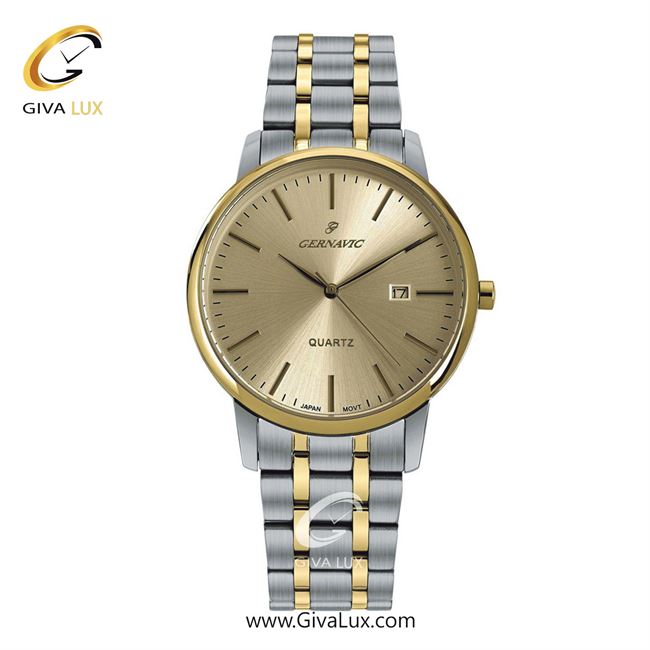 ساعت مچی اورجینال مردانه گرناویک نقره ای | نقره ای-طلایی| طلایی| کد رفرنس G223