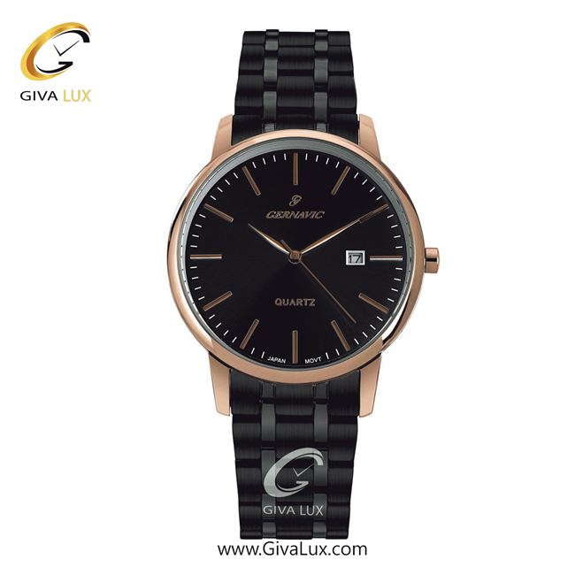 ساعت مچی اورجینال مردانه گرناویک رزگلد | مشکی| مشکی| کد رفرنس G223