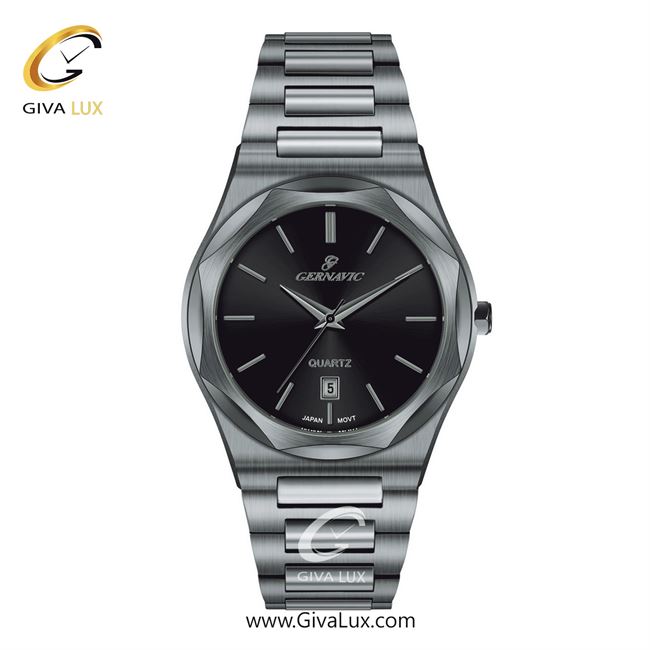ساعت مچی اورجینال مردانه گرناویک نقره ای | نقره ای| مشکی| کد رفرنس G224