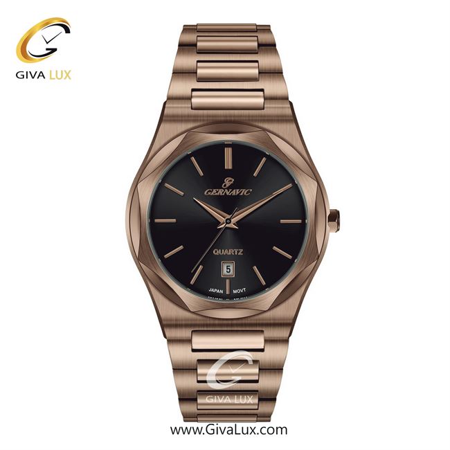 ساعت مچی اورجینال مردانه گرناویک رزگلد | رزگلد| مشکی| کد رفرنس G224