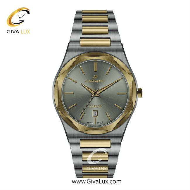 ساعت مچی اورجینال مردانه گرناویک طلایی-نقره ای | نقره ای-طلایی| طوسی| کد رفرنس G224