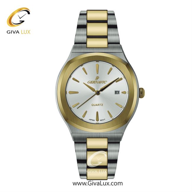 ساعت مچی اورجینال مردانه گرناویک نقره ای-طلایی | نقره ای-طلایی| نقره ای| کد رفرنس G225