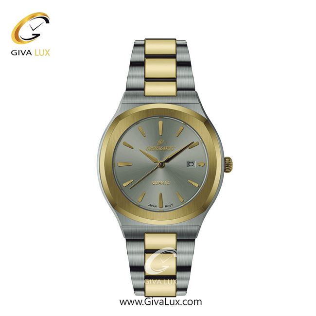 ساعت مچی اورجینال زنانه گرناویک طلایی-نقره ای | نقره ای-طلایی| طوسی| کد رفرنس G225