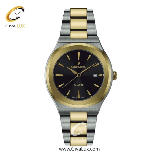 ساعت مچی اورجینال مردانه گرناویک طلایی-نقره ای | طلایی-نقره ای| مشکی| کد رفرنس G225
