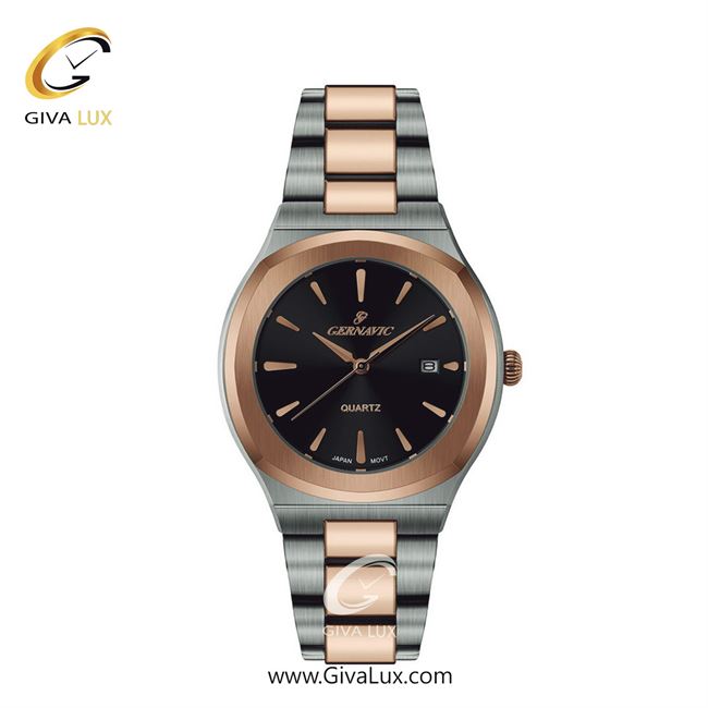ساعت مچی اورجینال زنانه گرناویک رزگلد-نقره ای | رزگلد-نقره ای| مشکی| کد رفرنس G225