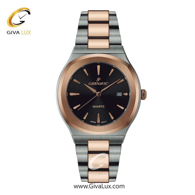 ساعت مچی اورجینال مردانه گرناویک رزگلد-نقره ای | رزگلد-نقره ای| مشکی| کد رفرنس G225