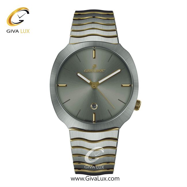 ساعت مچی اورجینال مردانه گرناویک نقره ای | نقره ای-طلایی| طوسی| کد رفرنس G226