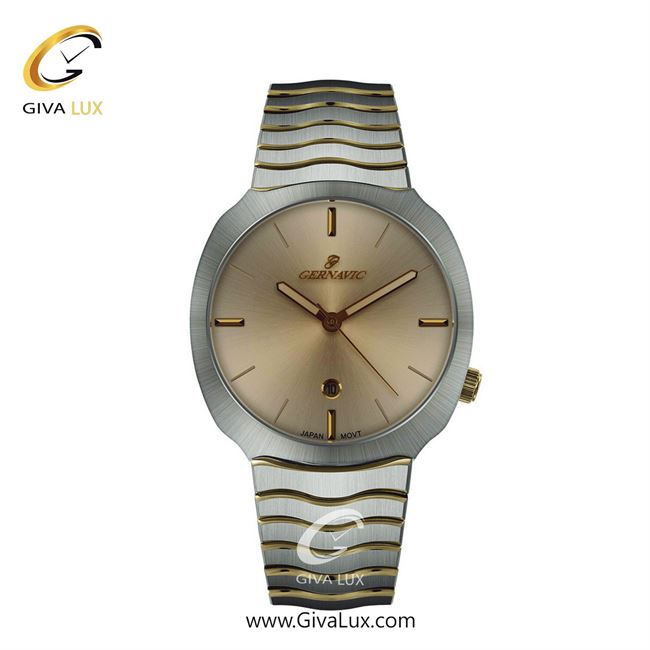 ساعت مچی اورجینال زنانه گرناویک نقره ای | نقره ای-طلایی| شامپاینی| کد رفرنس G226